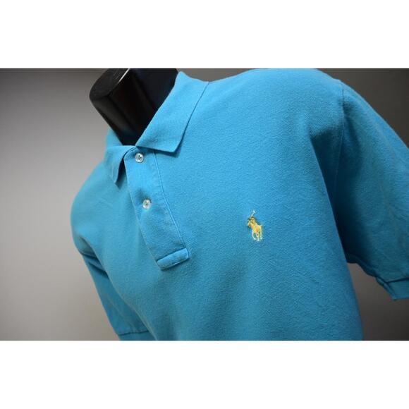 Polo Ralph Lauren Golf Polo Classic Fit Blue Short Sleeve Mens Size Large - Picture 1 of 8
